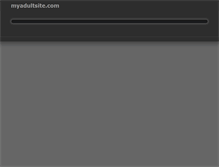 Tablet Screenshot of myadultsite.com